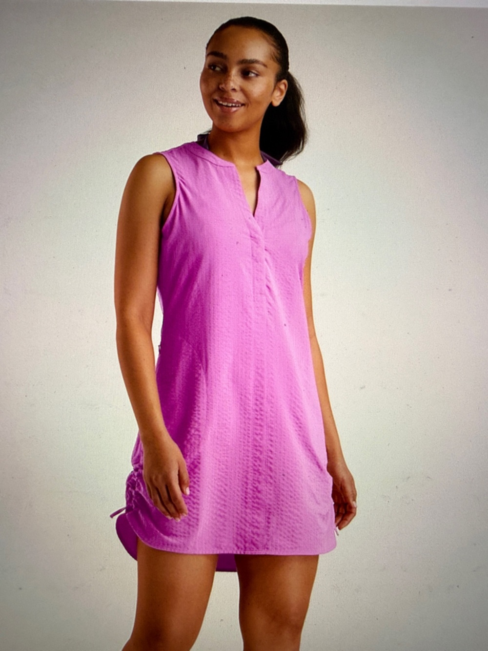 Women’s Sleeveless Chemise Nightdress in Bright Pink
